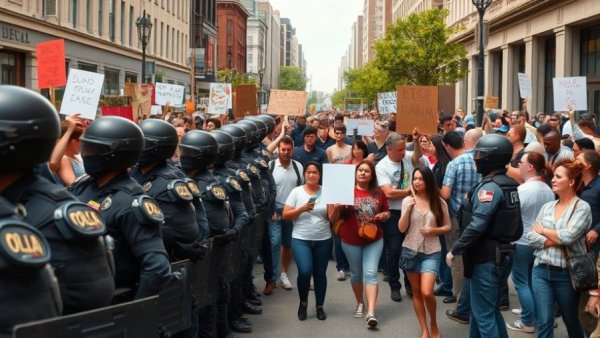 Crowds in Gambia protesting for justice and accountability.