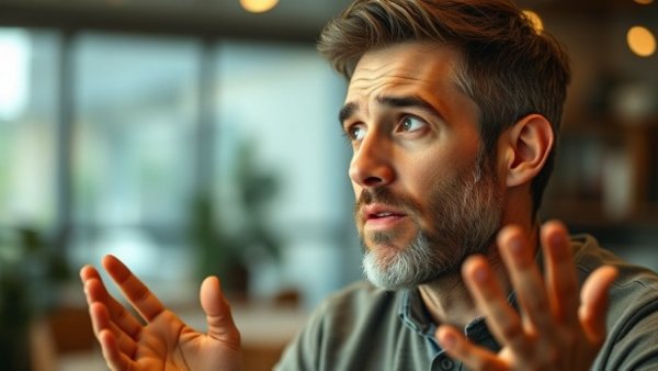 Thoughtful man discussing what stops countries from using nukes.