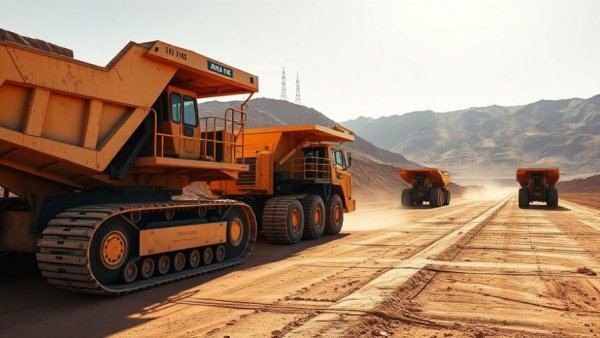 US investment in rare earths project in South Africa showcasing mining equipment.