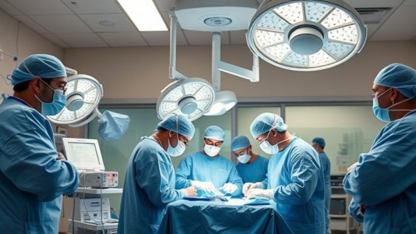 Medical team working in a hospital operating room amid Sudan's conflict.