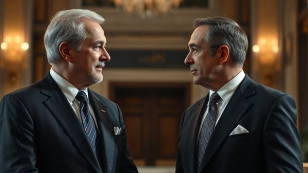 Two leaders in discussion during Republic of Congo Russia talks.