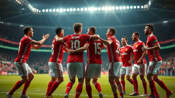 African fans bond with Arsenal FC players celebrating on field.