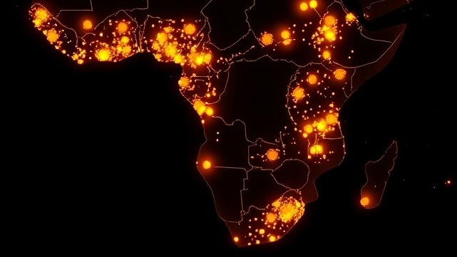 Map of Africa highlighting tech hubs for Ai Africa's digital opportunities.