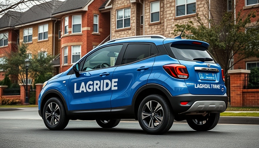 Blue LagRide GS3 SUV parked in residential area, CIG Motors Takes Over LagRide.