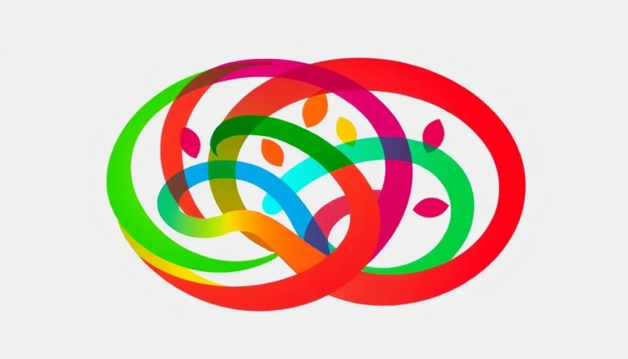 Interwoven colorful design symbolizing ties between Rwanda and Belgium.