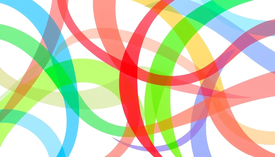 Colorful interwoven lines representing the African U20 AFCON.