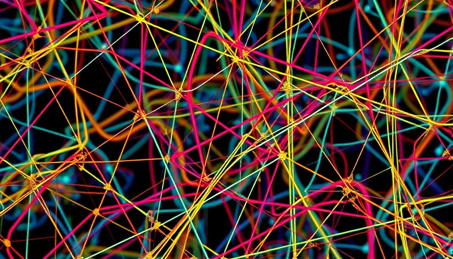 Dynamic abstract design with vibrant interwoven lines.