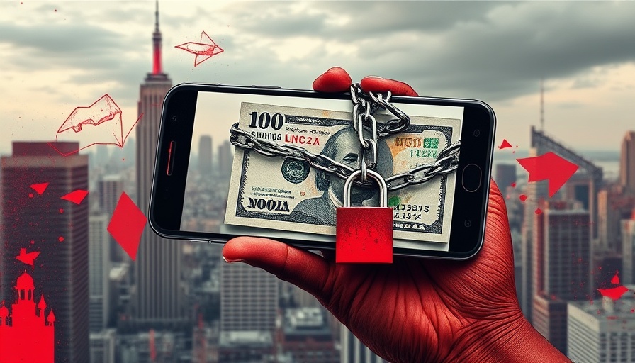 NIN Linked Borrowing History: Phone displaying secured currency