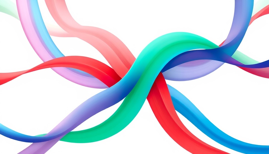Abstract symbol of unity with multicolored lines representing Congo Rwanda Peace Agreement.