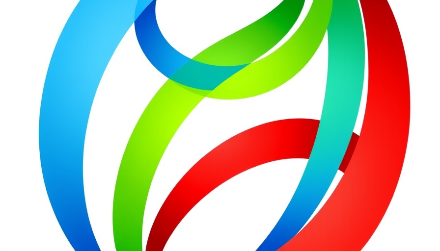 Colorful abstract arcs in symmetrical design.
