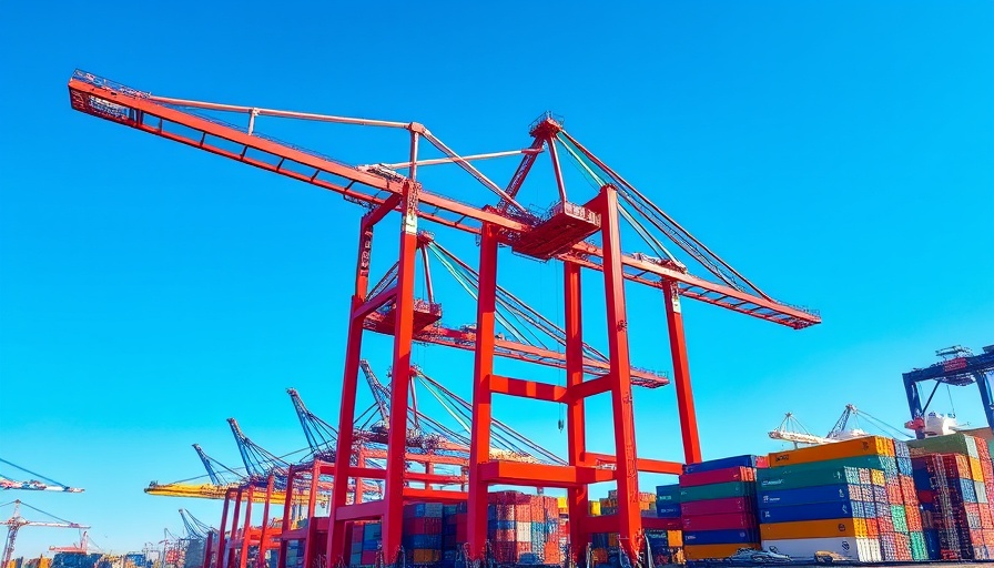 Cranes at a busy port reflecting barriers to Nigeria’s global trade ambitions.