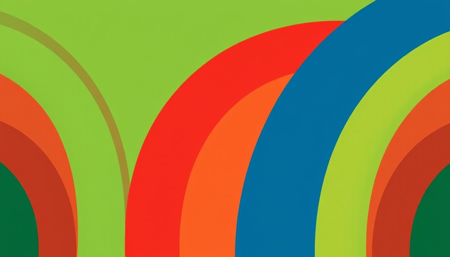 Colorful abstract logo design with overlapping arches.