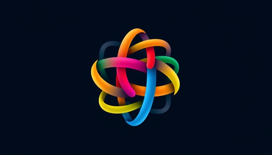 Colorful abstract logo, smooth gradients, dynamic.