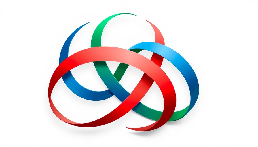 Festive abstract logo representing diverse connections.