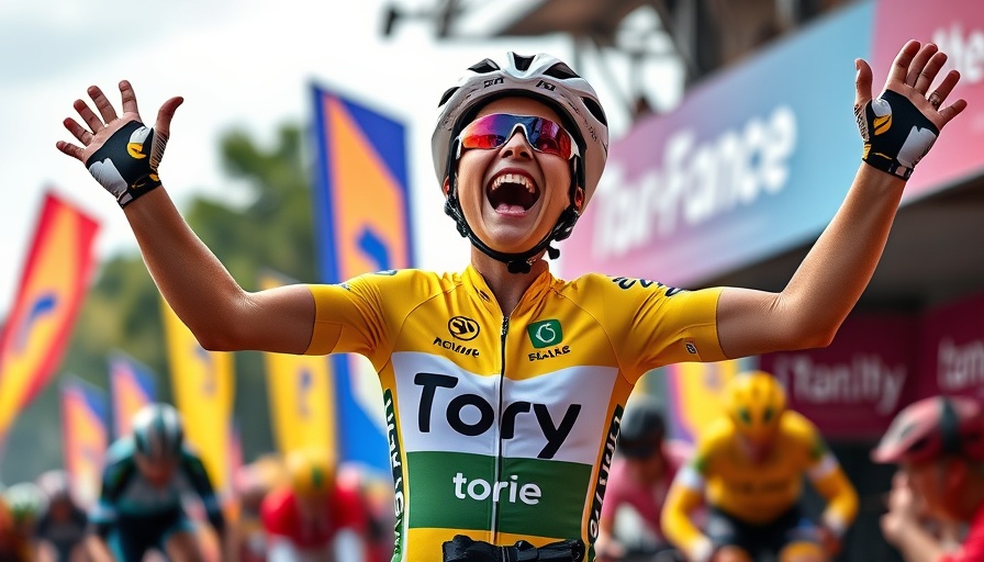 Kim Lur Pinar Tour de France stage win celebration