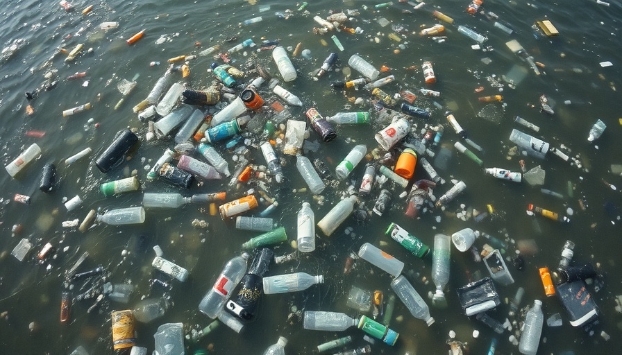 Plastic pollution floating in water, highlighting trade measures critical to ending pollution