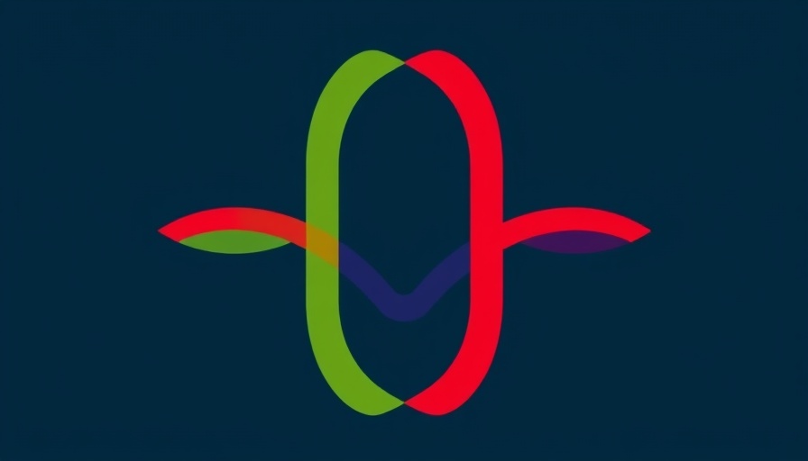 Stylized abstract logo representing connections.