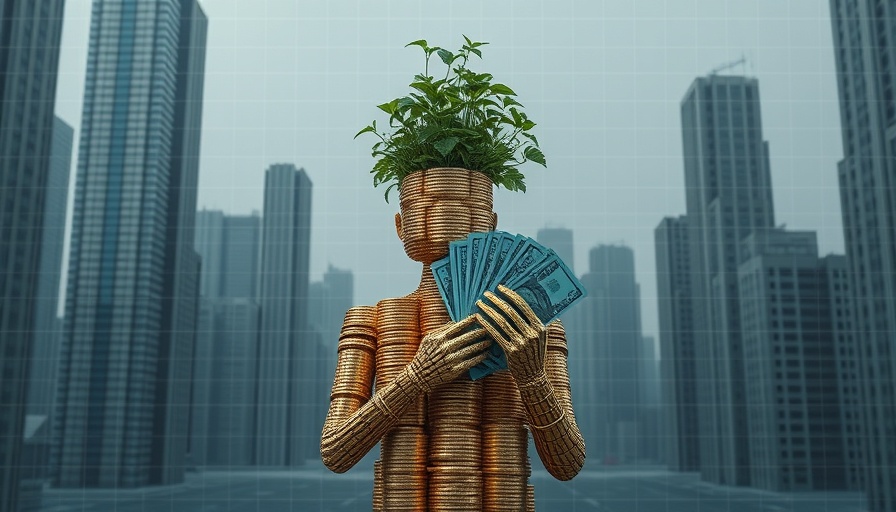 Surreal representation of financial growth for Building for Africa Startups.