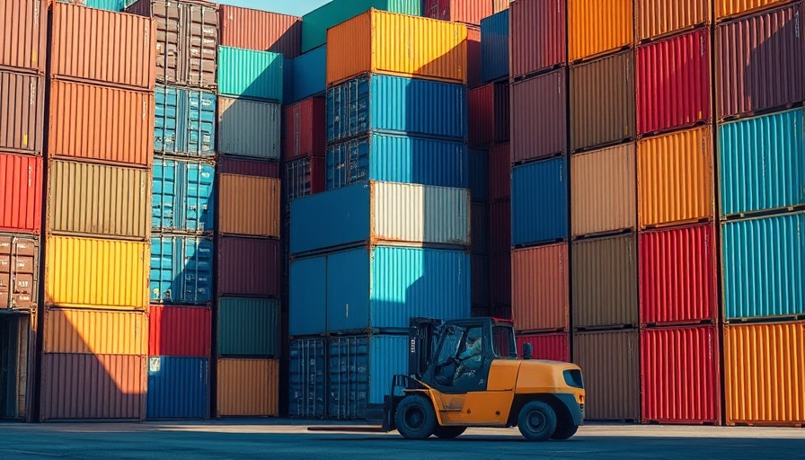 Shipping containers at port symbolizing South Africa US tariffs impact