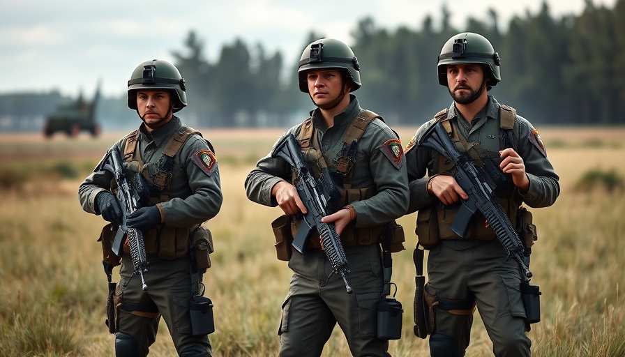 Scene depicting soldiers in Eastern DRC, related to M23 rebels.