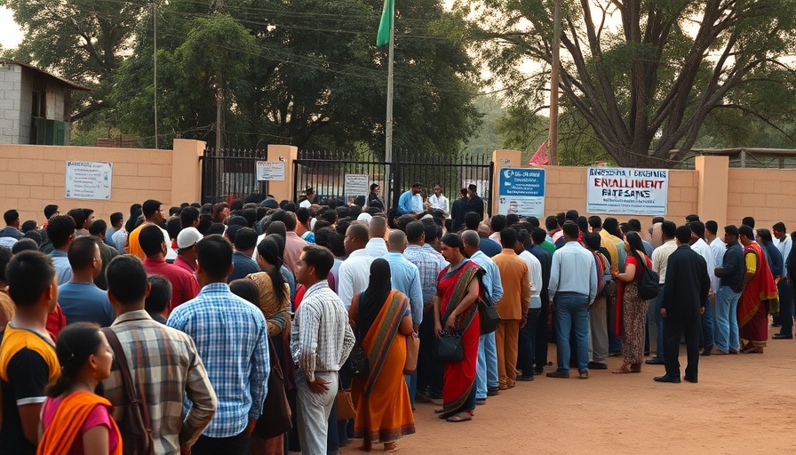 Crowd at NIMC enrollment center showing demand for services.