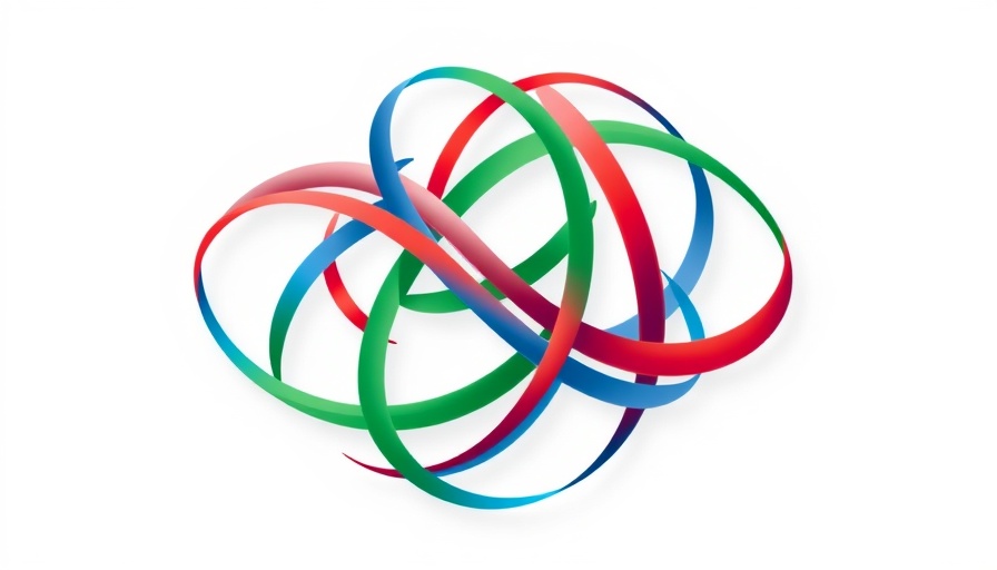Kenya healthcare corruption: abstract logo with green, red, blue lines