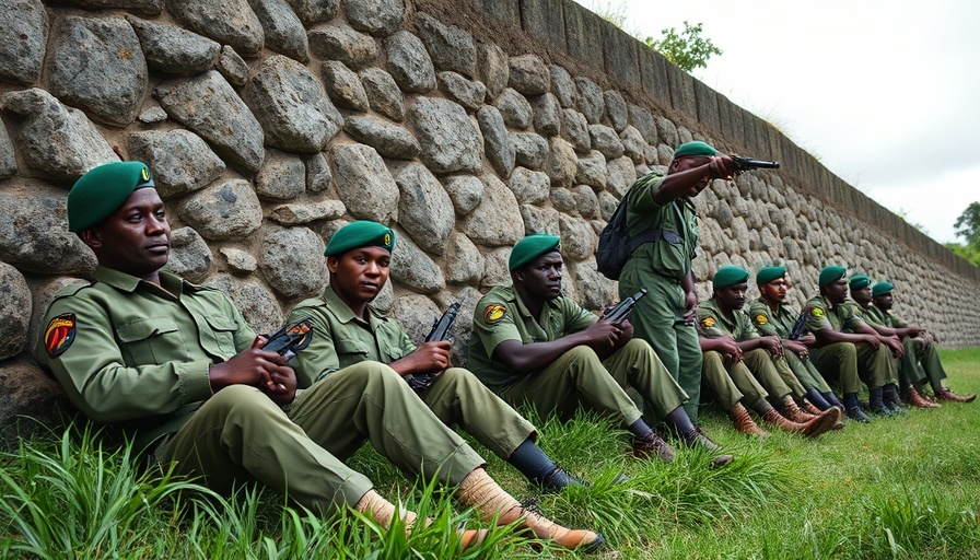DR Congo soldiers in fatigues resting, highlighting military dynamics