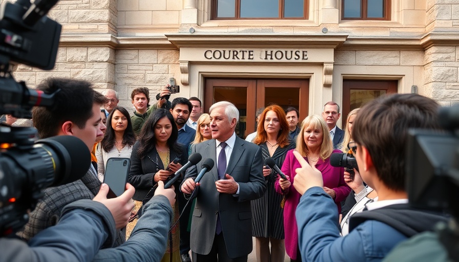 Asylum seekers UK hotel ruling press conference outside courthouse.