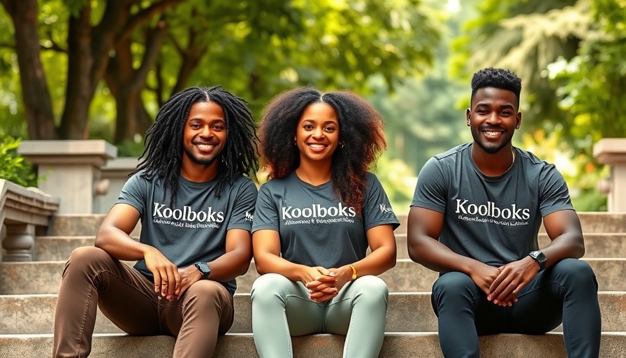 Koolboks team sitting on steps after funding for cooling solutions.