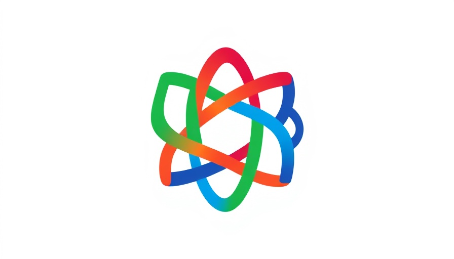 Colorful abstract logo with interwoven lines for Kenya presidential race 2027