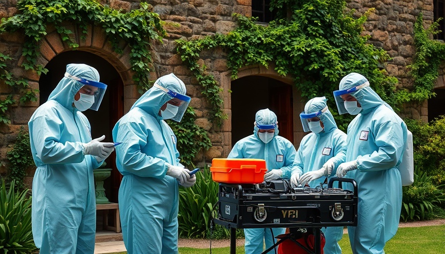 Healthcare workers in protective suits during Congo Ebola outbreak response