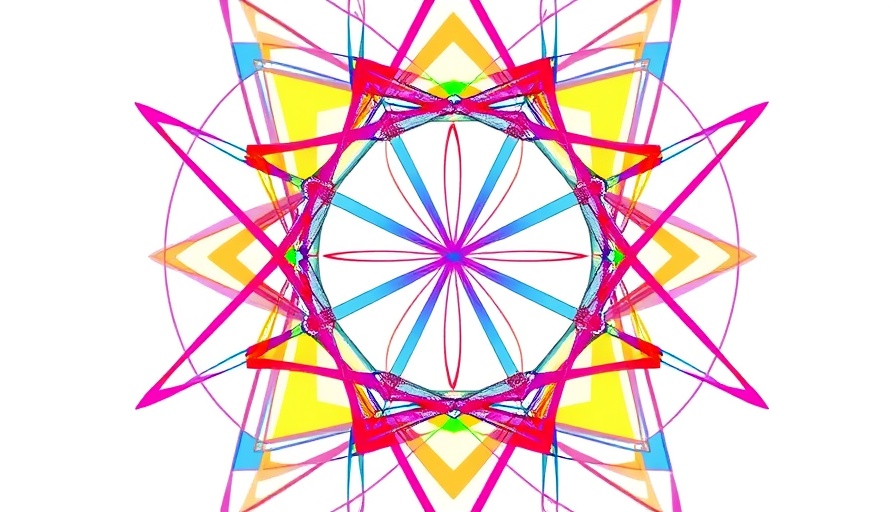 Colorful abstract design for Egypt Tunisia Regional Cooperation