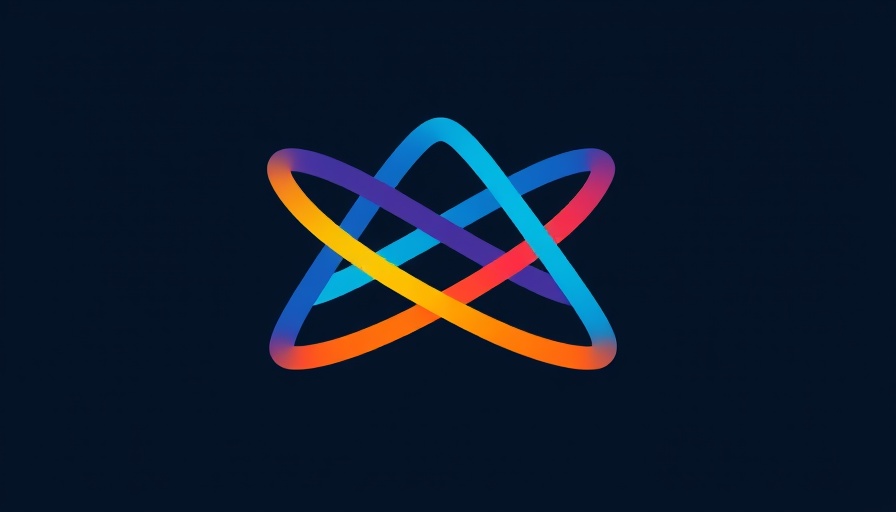 Abstract logo illustrating connectivity with bold colors