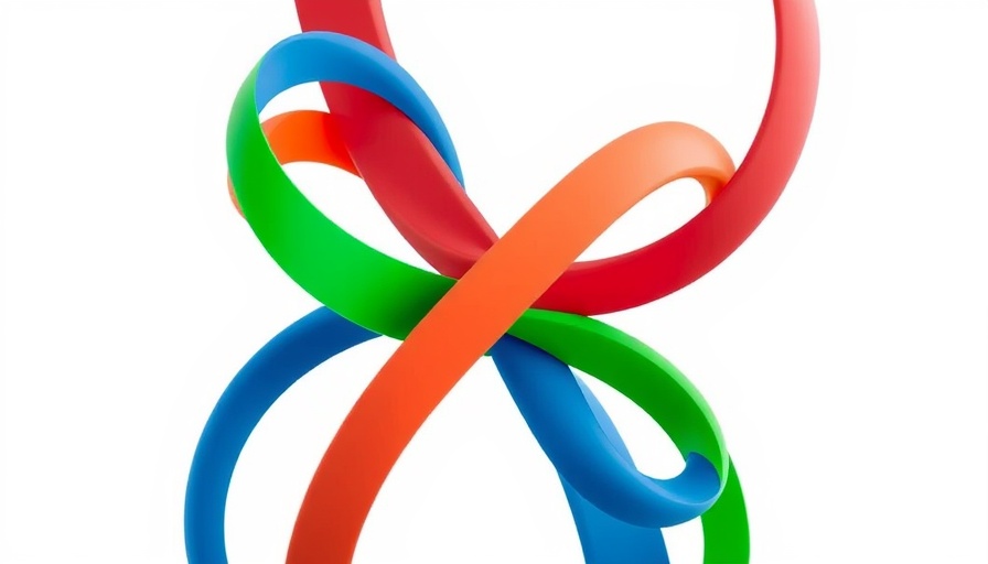 Abstract multicolored curves symbolizing UAE mediation in Somalia.