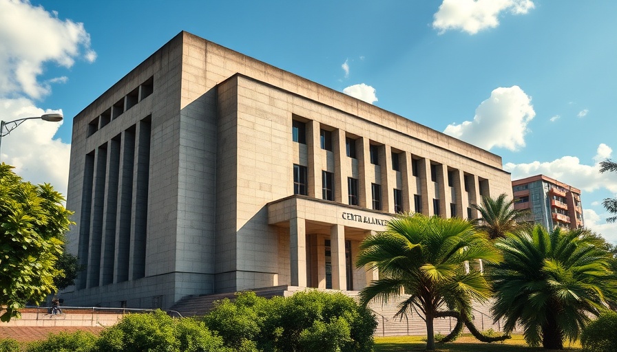 Central Bank of Kenya building in Nairobi under clear sky, relating to Kenyan remittance startup Bonto.