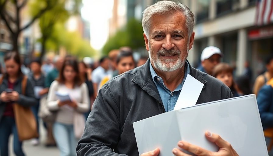 Guinea-Bissau election scene featuring a man with a ballot box.