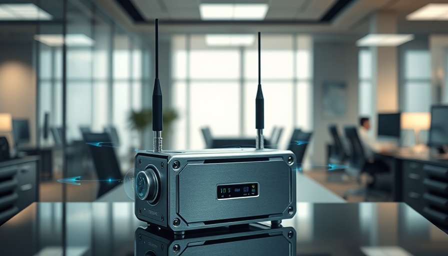 Illustration of South Africa cellphone signal-blocking technology device.