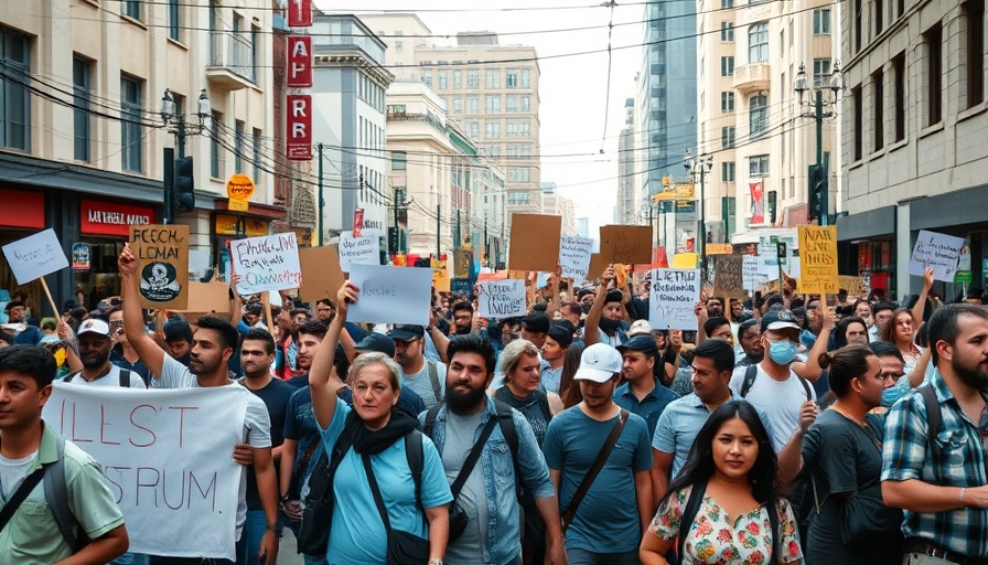 Madagascar youth protests 2023, activists holding banners in city street.