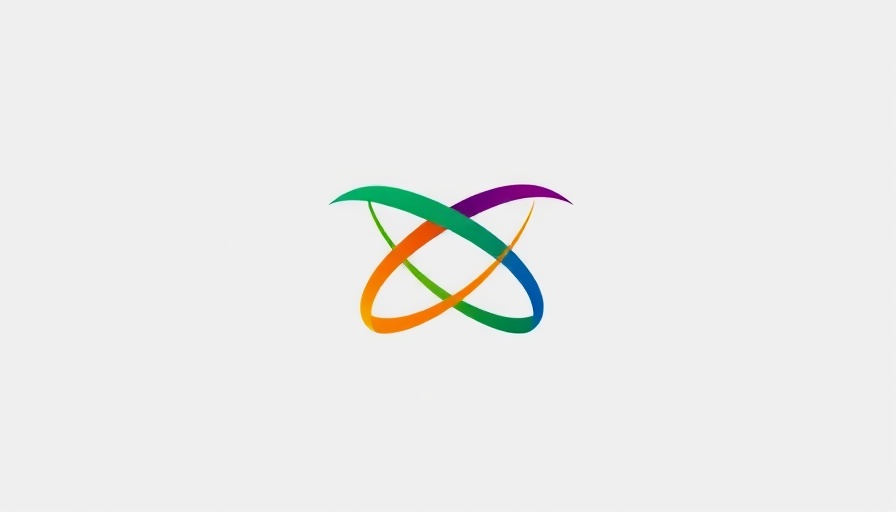 Abstract colorful logo symbolizing unity.