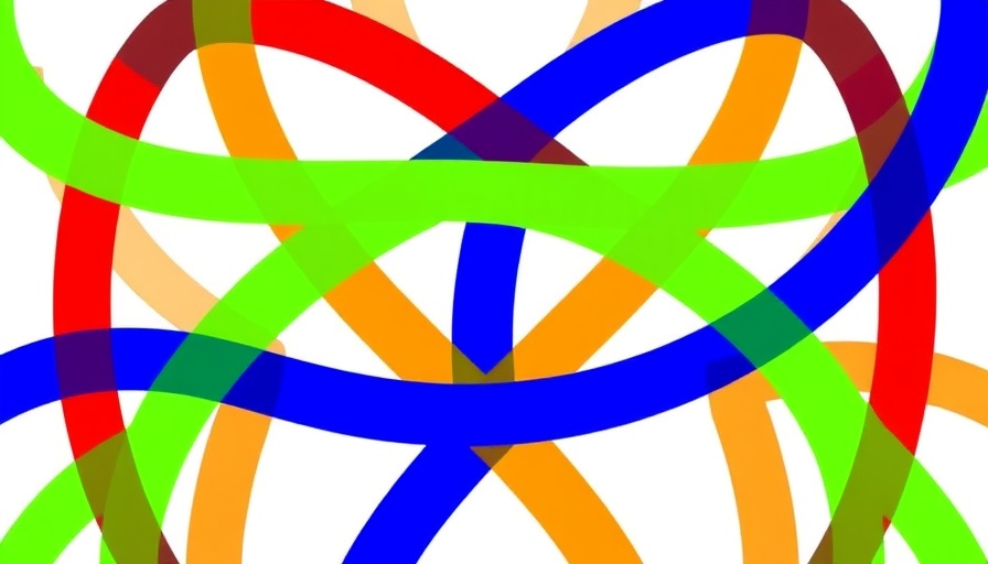 Intertwined abstract design for Tanzania's 2025 elections