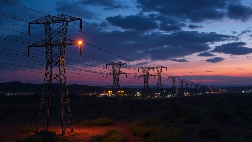 Electric grid in Africa illustrating renewable energy solutions and smart photovoltaic technologies.