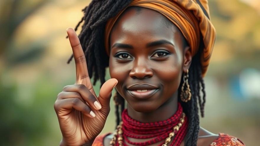 Confident woman demonstrating leadership outdoors.