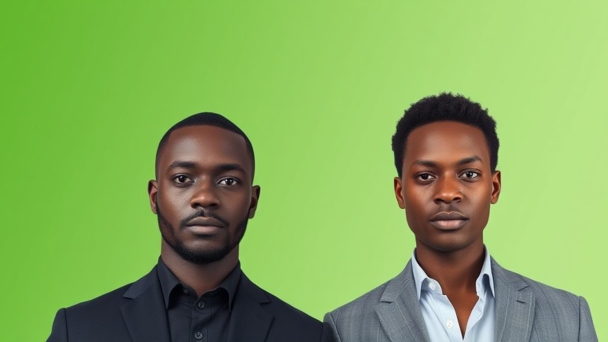 Two African professionals representing blockchain technology in digital transformation.