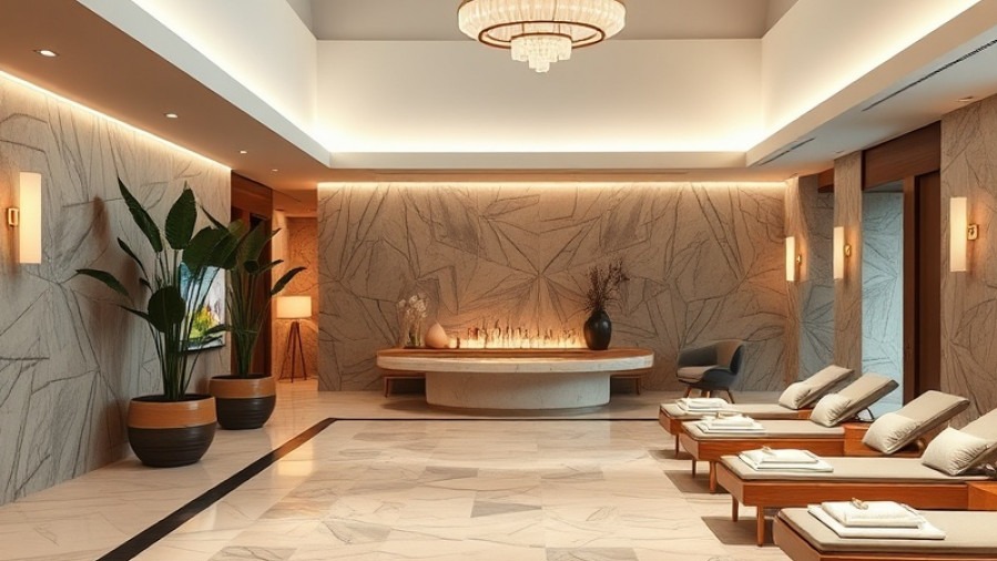 Welcoming spa lobby with serene ambiance and luxurious decor.