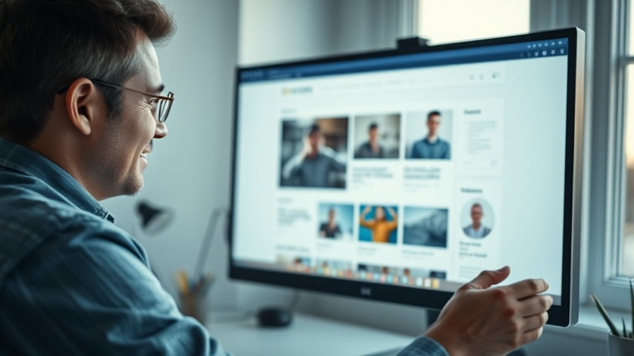 Confident web designer reviewing responsive layout in soft afternoon light.