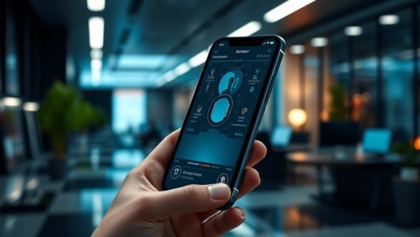 Generative AI in 2025: Futuristic smartphone interface display