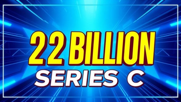 Nscale Series C funding announcement with blue geometric design.