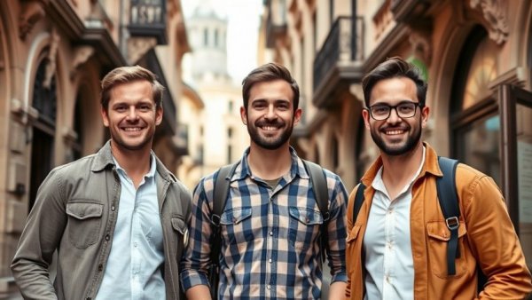 Augur raises $15 million for security technology; group of three men smiling in a city.