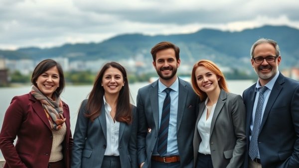 Emerald Technology Ventures team by lake after raising €100 million.