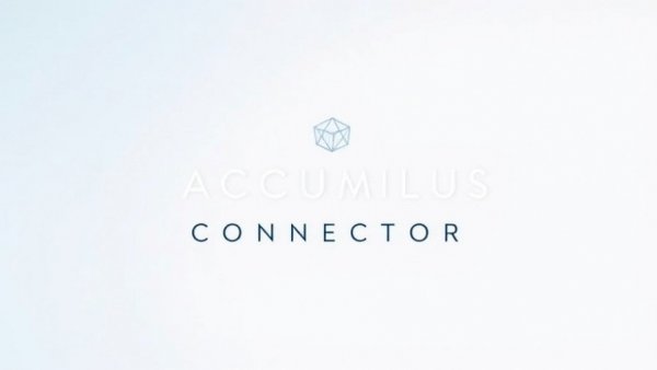 Accumulus Connector for Pharma Integration logo on gradient background.